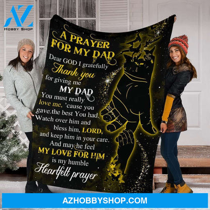 A Prayer For My Dad Fleece Blanket