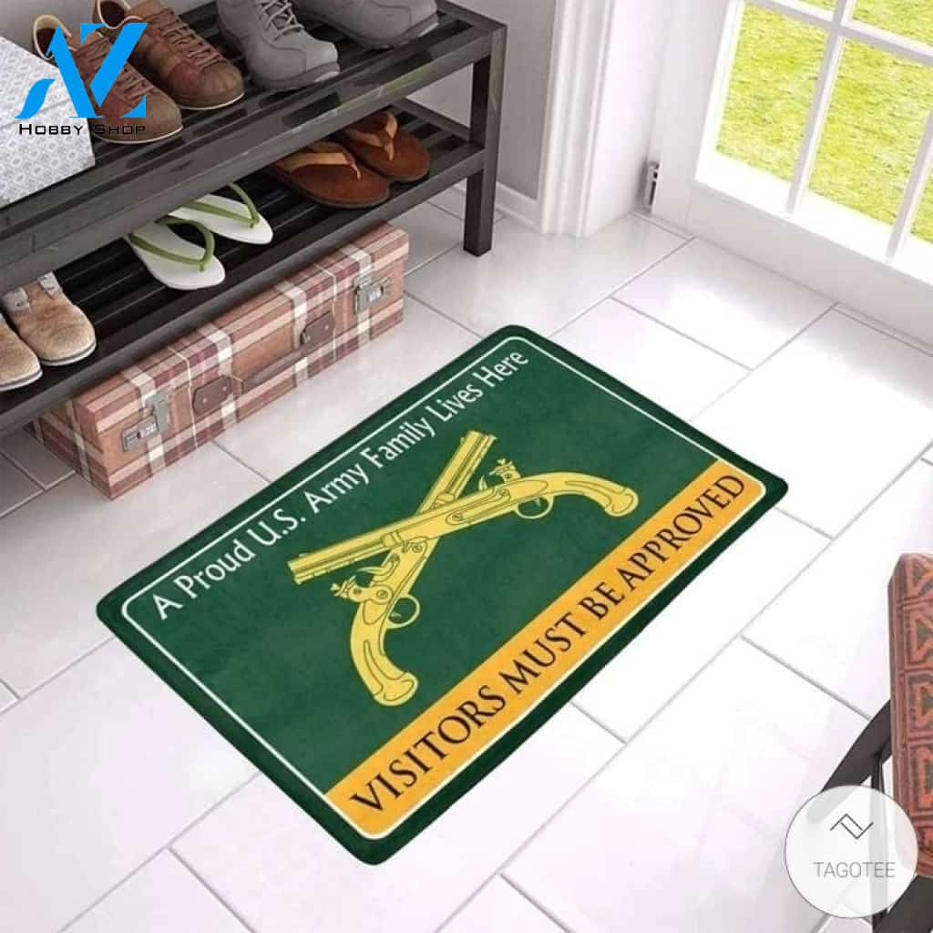 A Proud Military Police Corps Family Lives Here Visitors Must Be Approved Doormat