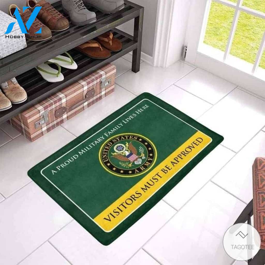 A Proud U.S. Army Public Health Family Lives Here Visitors Must Be Approved Doormat