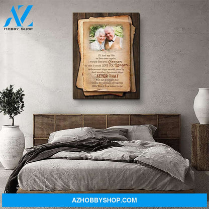 A Thousand Days - Personalized Custom Photo Canvas
