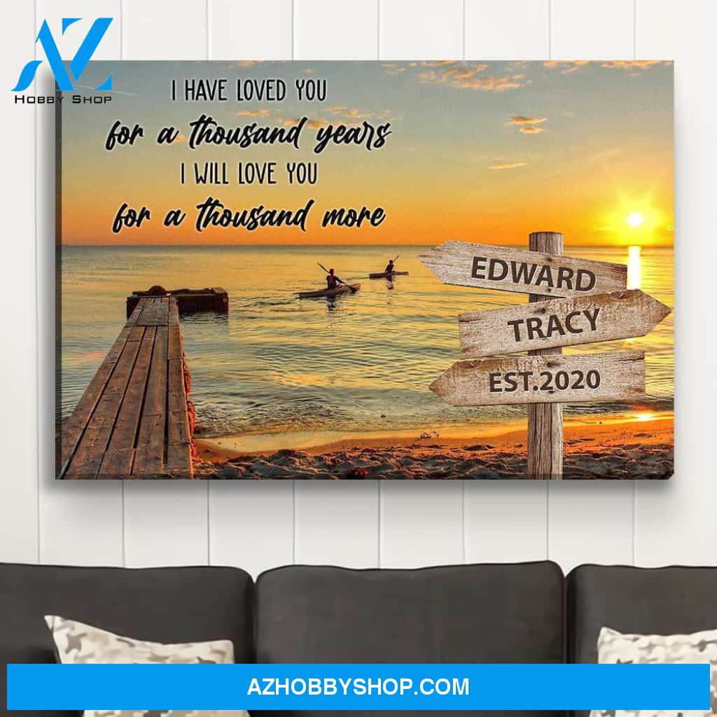 A Thousand Years - Personalized Custom Name Canvas