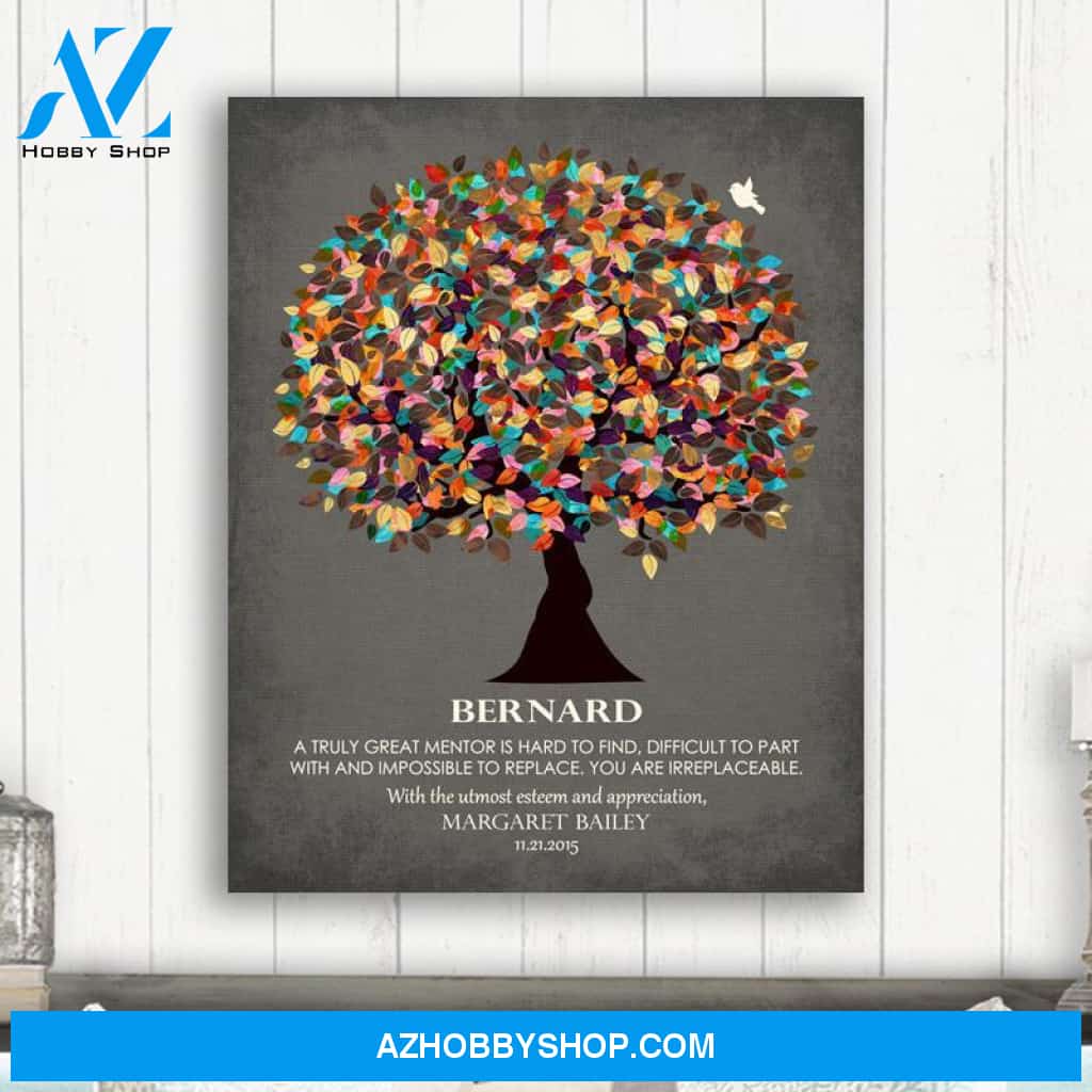 Personalized Canvas, A Truly Great Mentor Canvas Wall Art Christmas Gifts For Teachers
