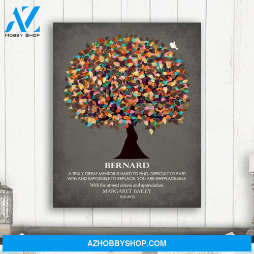 Personalized Canvas, A Truly Great Mentor Canvas Wall Art Christmas Gifts For Teachers