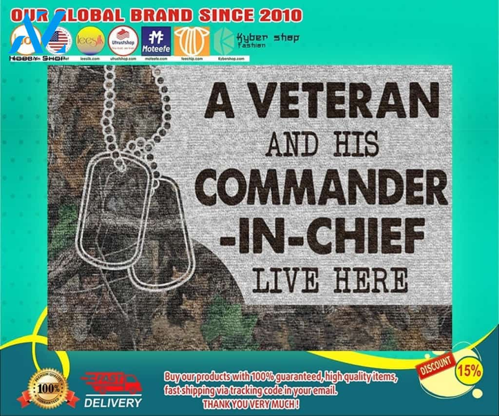 A veteran and his commander in chief live here doormat