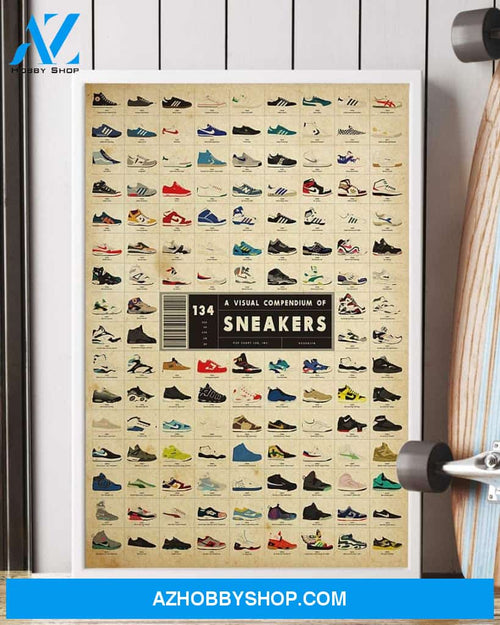 A Visual Compendium Of Sneakers Poster