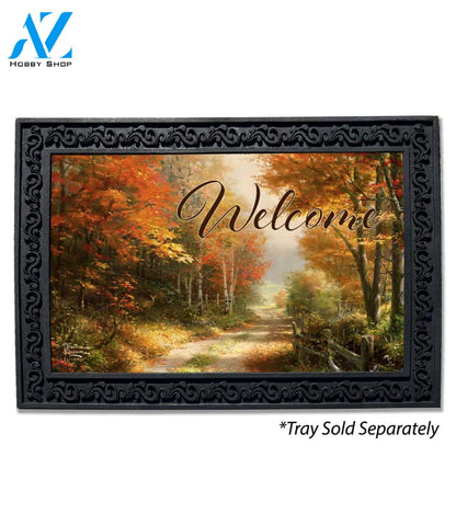 A Walk Down Autumn Lane Doormat - 18" x 30"