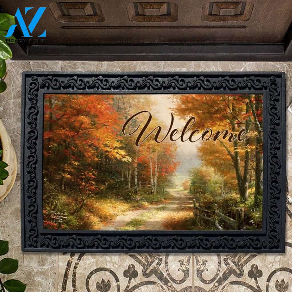A Walk Down Autumn Lane Doormat - 18" x 30"