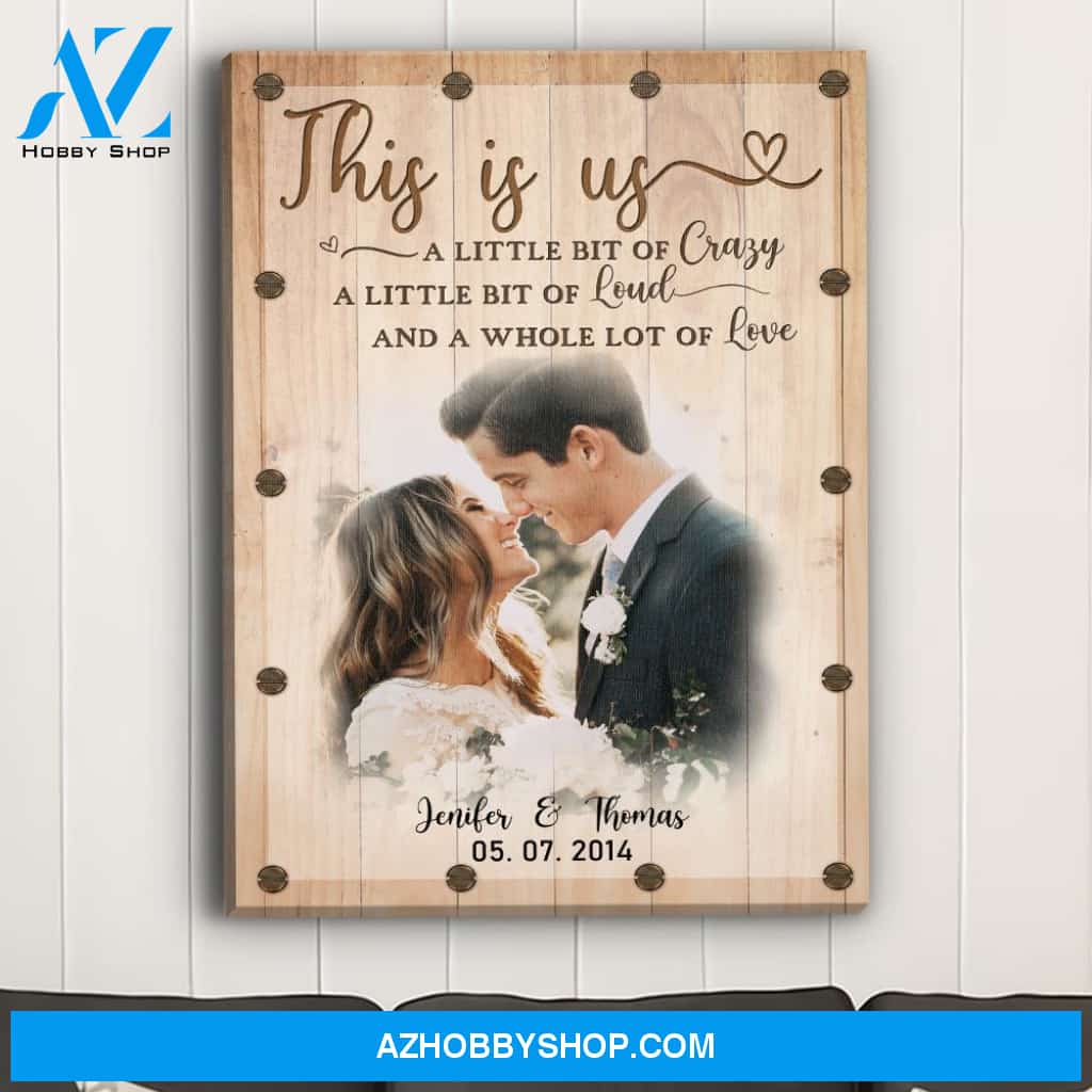 A Whole Lot Of Love - Personalized Custom Photo Canvas