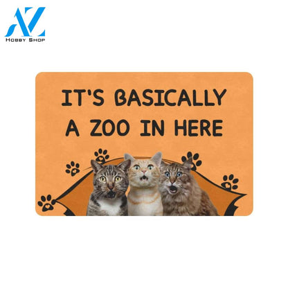 A Zoo In Here Cat Doormat Indoor And Outdoor Mat Entrance Rug Sweet Home Decor Housewarming Gift Gift For Friend Family Stem Feminist