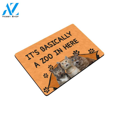 A Zoo In Here Cat Doormat Indoor And Outdoor Mat Entrance Rug Sweet Home Decor Housewarming Gift Gift For Friend Family Stem Feminist