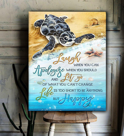 Life Is Too Short Canvas And Poster, Wall Decor Visual Art