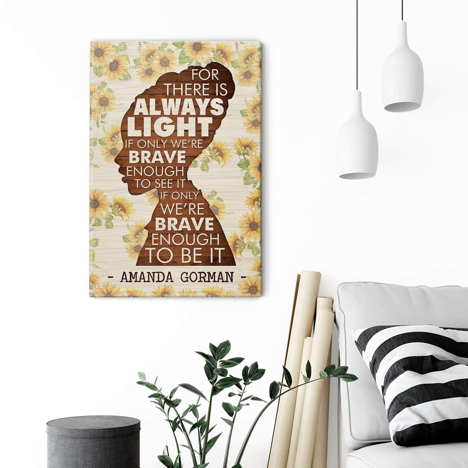 If Only We're Brave Enough To Be It Canvas And Poster, Canvas Painting, Wall Decor Visual Art