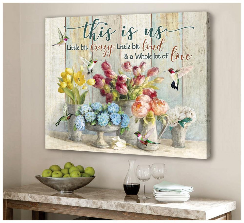 This Is Us Hummingbird Wall Art Canvas