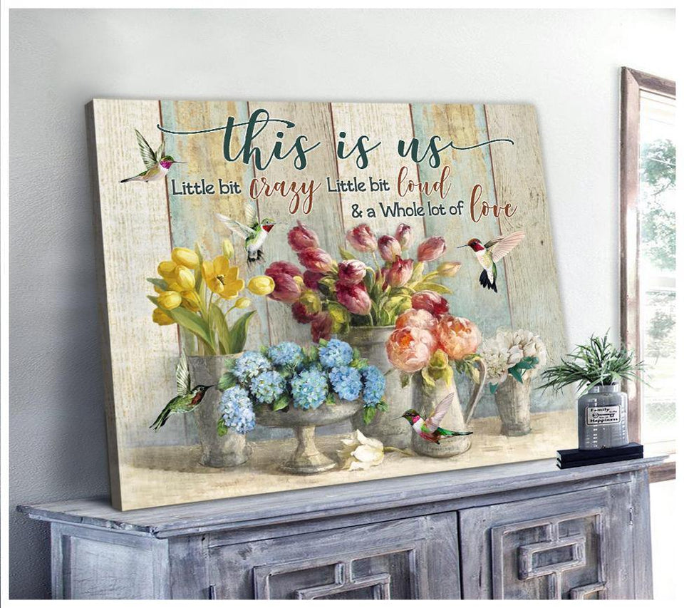 This Is Us Hummingbird Wall Art Canvas