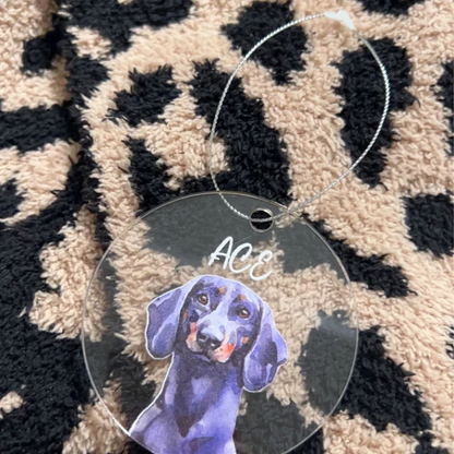 Personalized Gift For Pet Lovers Pet Watercolor Ornament