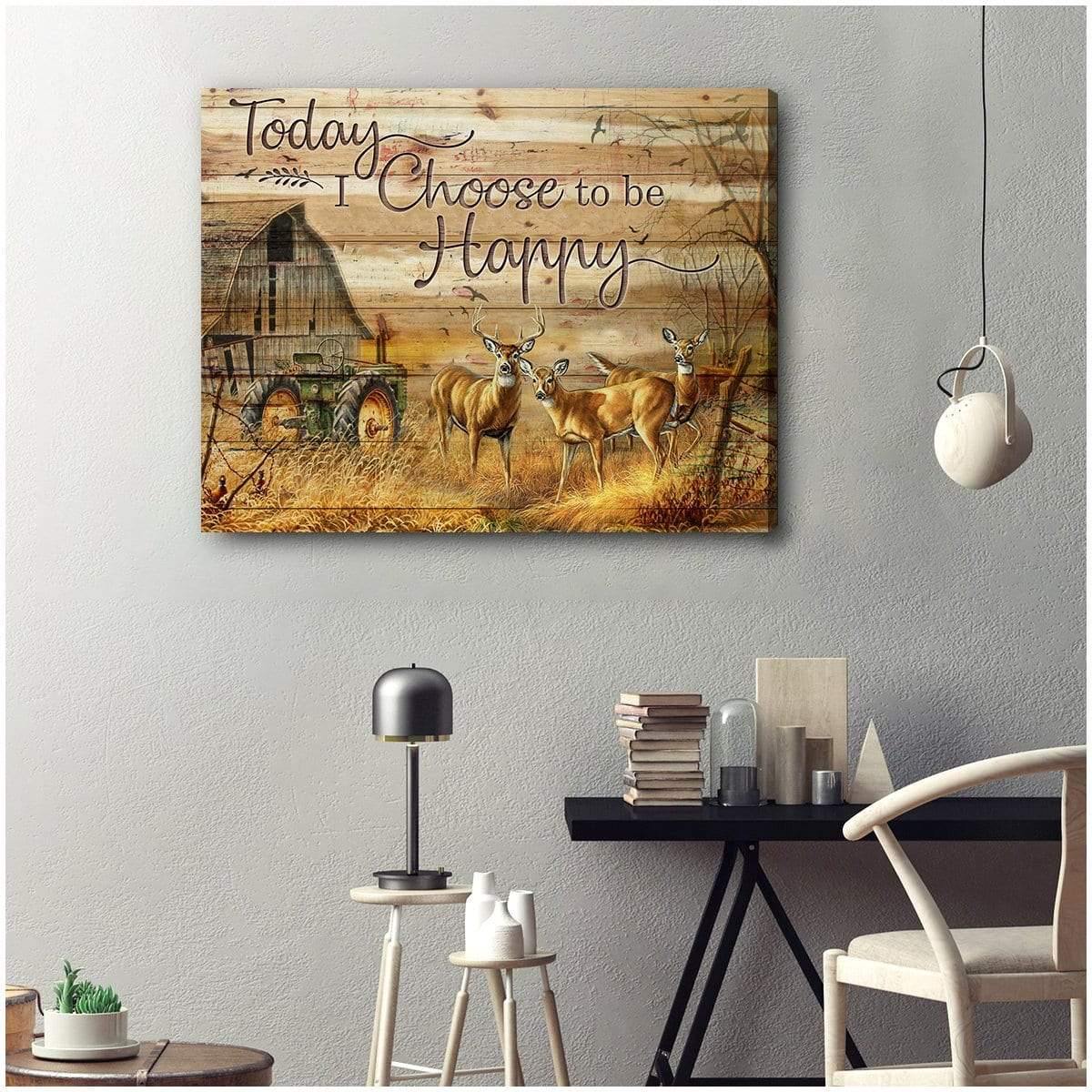 Today I Choose Hunting Wall Art Canvas