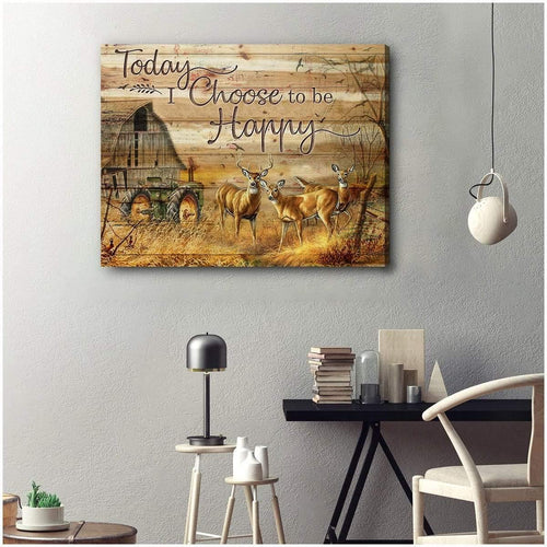 Today I Choose Hunting Wall Art Canvas
