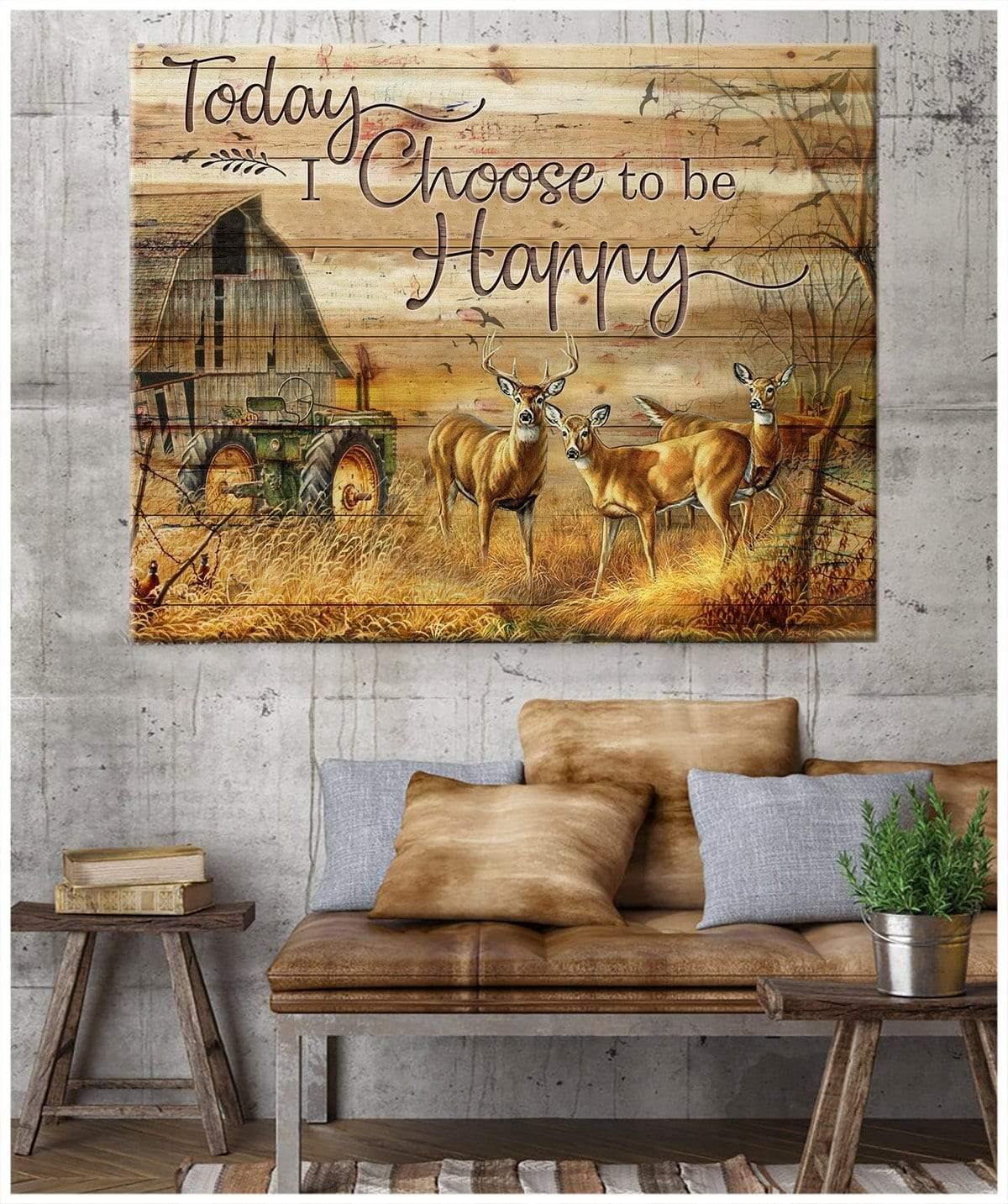 Today I Choose Hunting Wall Art Canvas