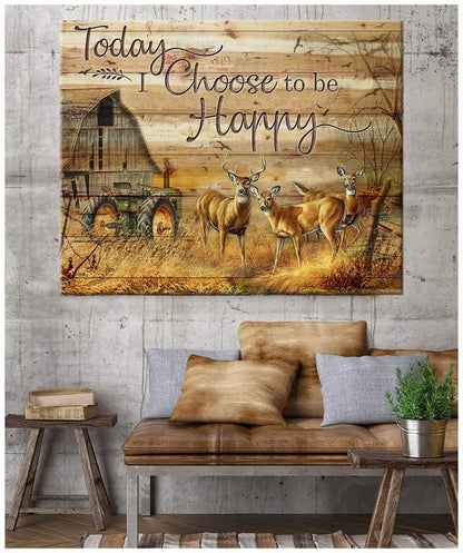 Today I Choose Hunting Wall Art Canvas