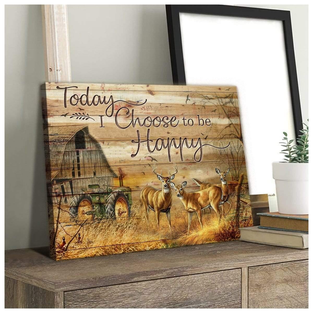 Today I Choose Hunting Wall Art Canvas