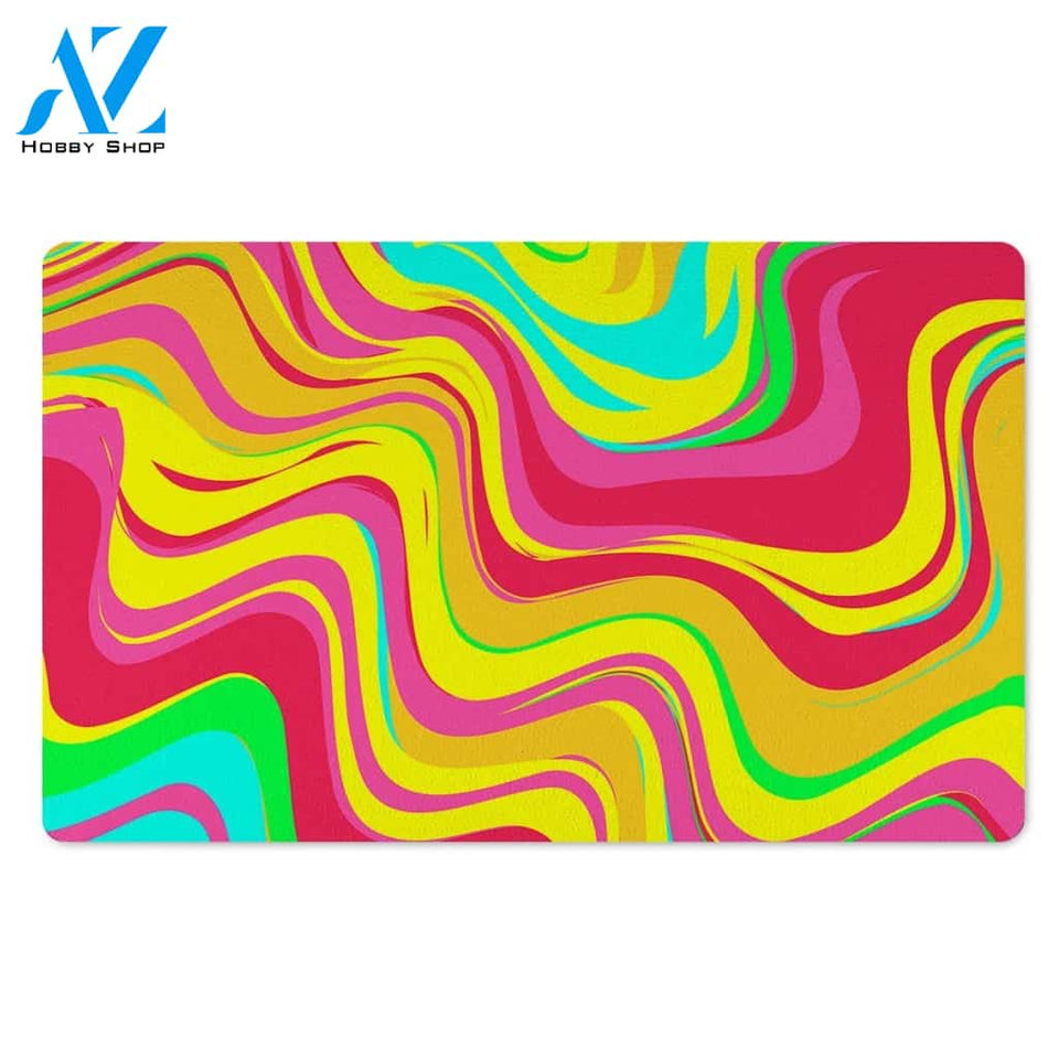 Abstract Paint Door Mat