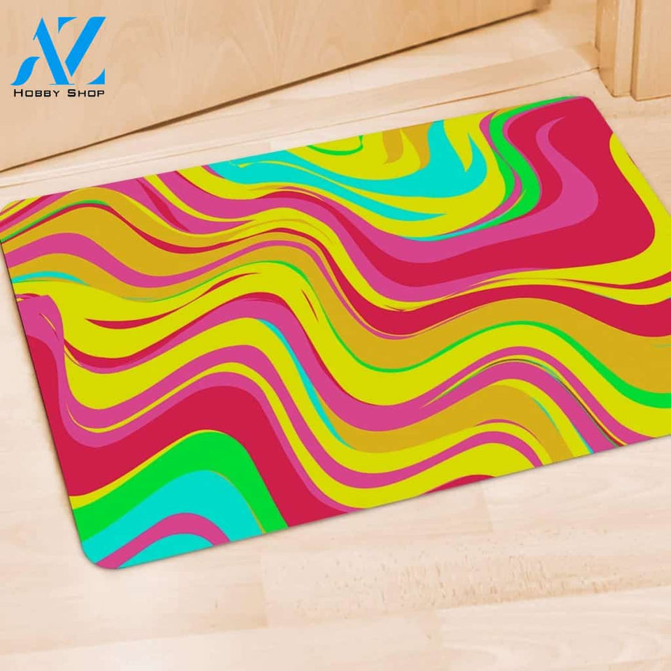Abstract Paint Door Mat