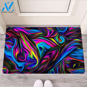 Abstract Psychedelic Door Mat
