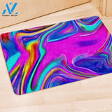 Abstract Purple Door Mat