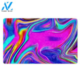 Abstract Purple Door Mat