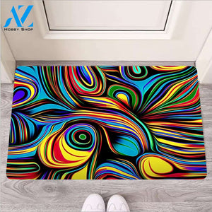 Abstract Wavy Door Mat