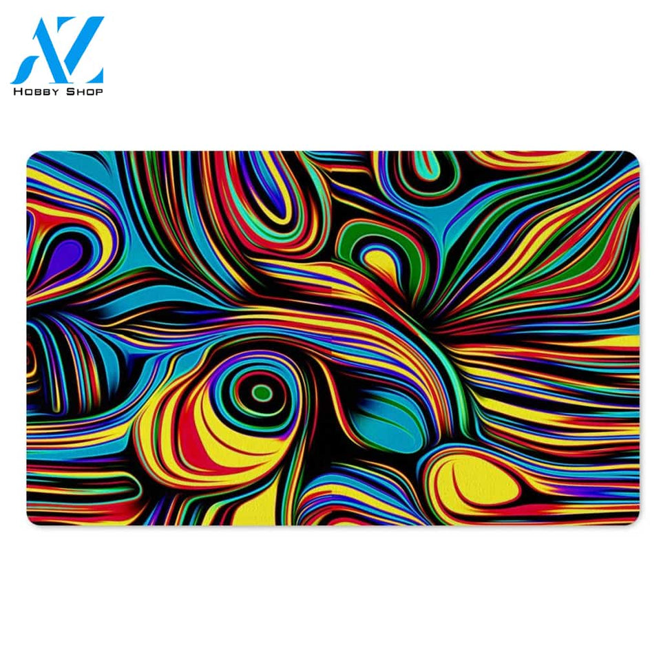 Abstract Wavy Door Mat