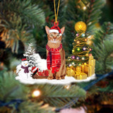 Godmerch- Ornament- Abyssinian Cat Christmas Ornament Dog Ornament, Car Ornament, Christmas Ornament