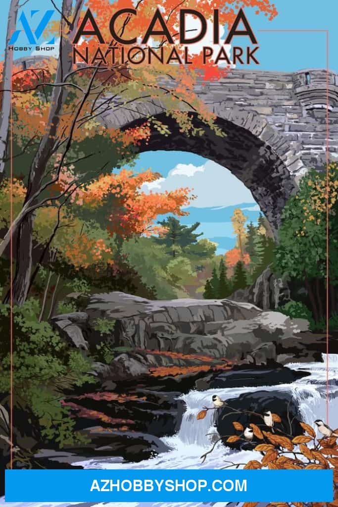 Acadia National Park Maine Stone Bridge