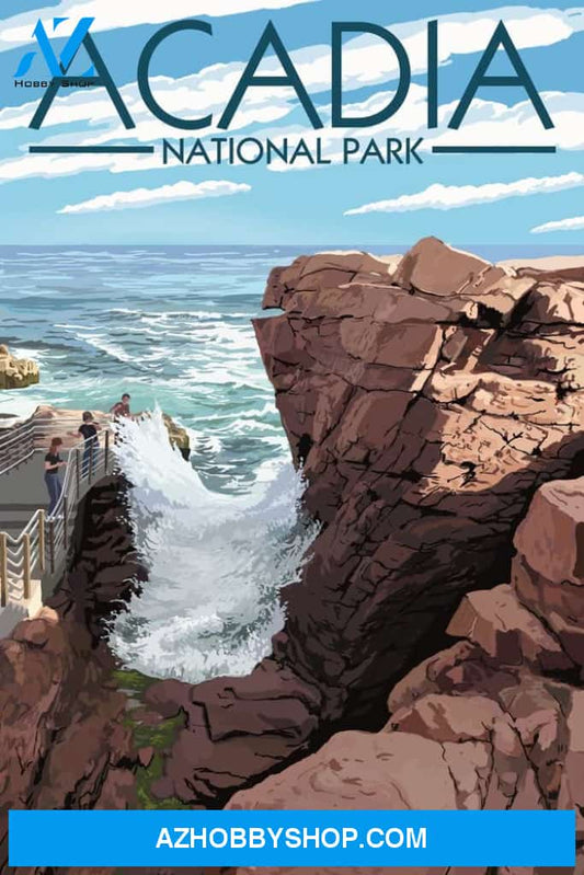 Acadia National Park Maine Thunder Hole Day