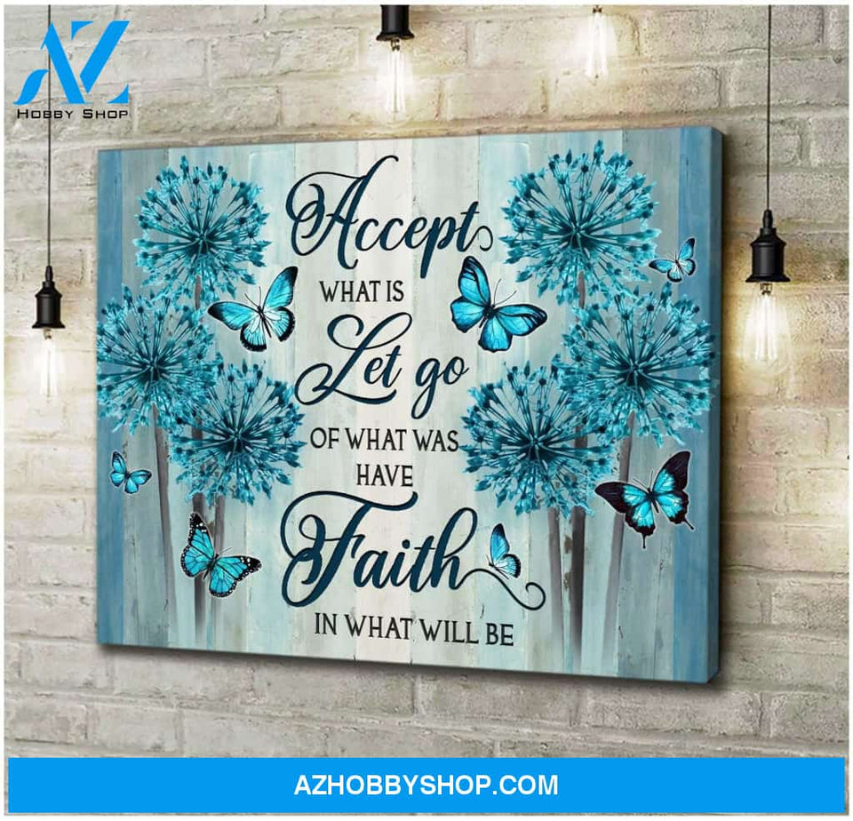 Zalooo Accept Butterfly Wall Art Canvas