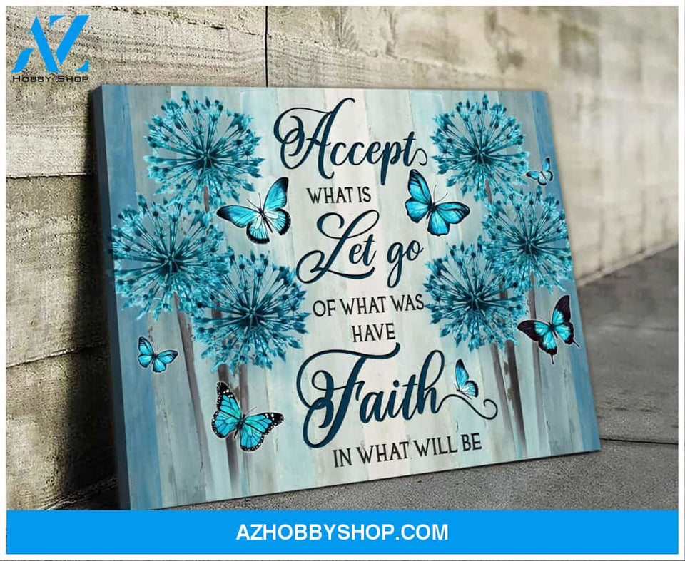 Zalooo Accept Butterfly Wall Art Canvas