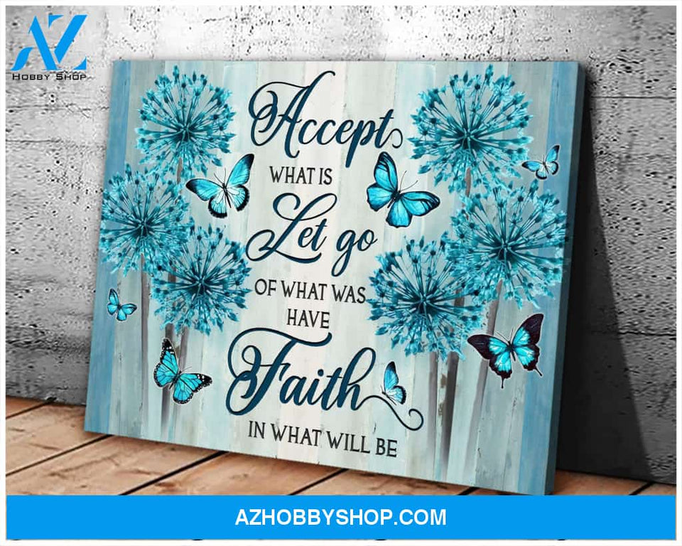 Zalooo Accept Butterfly Wall Art Canvas