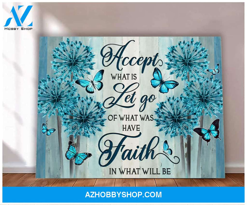 Zalooo Accept Butterfly Wall Art Canvas