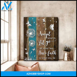 Zalooo Accept What Is Let Go Butterfly Wall Art Canvas