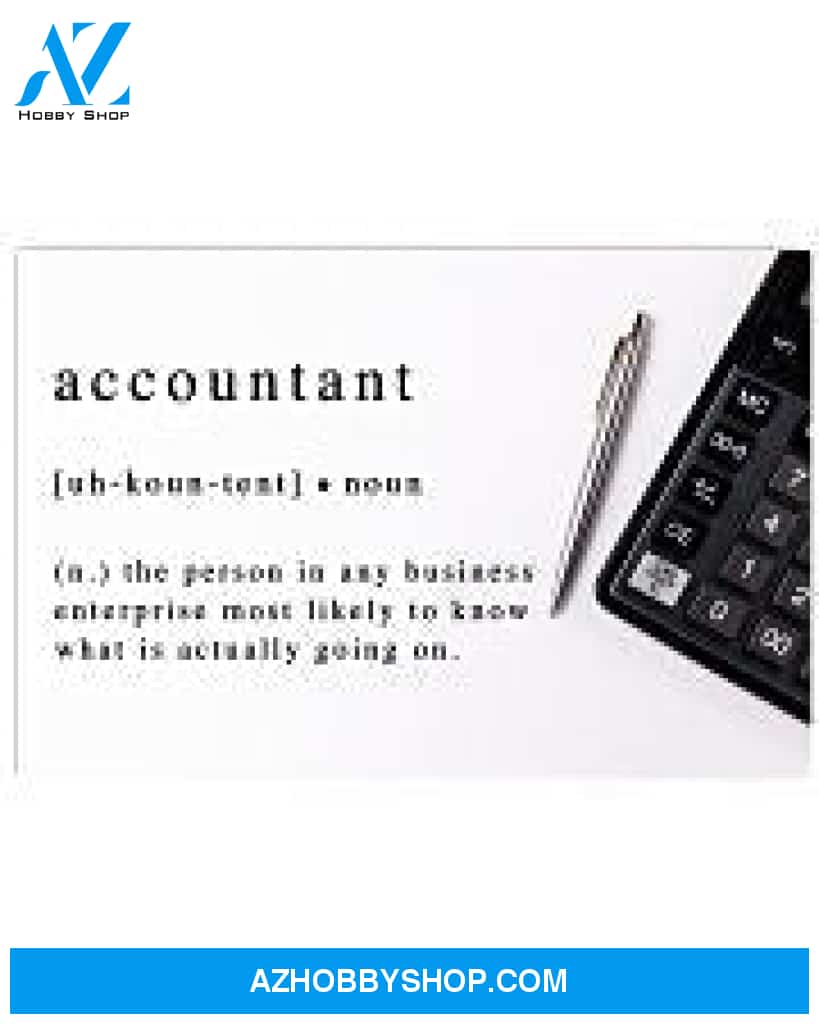 Accountant Noun Poster Wall Decor