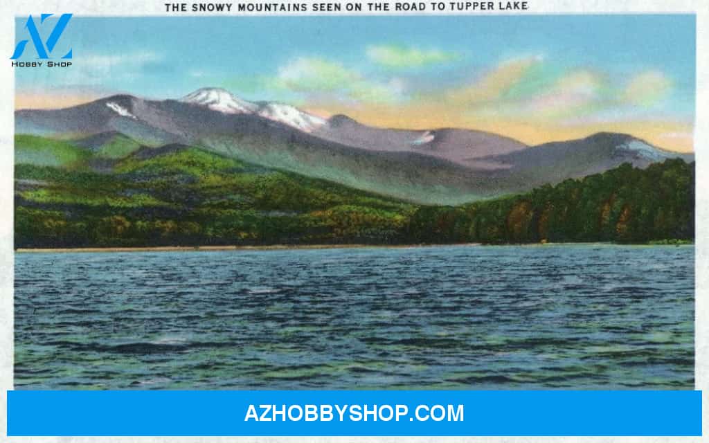 Adirondack Mts New York View Of Snowy Mts From The Tupper Lake Road