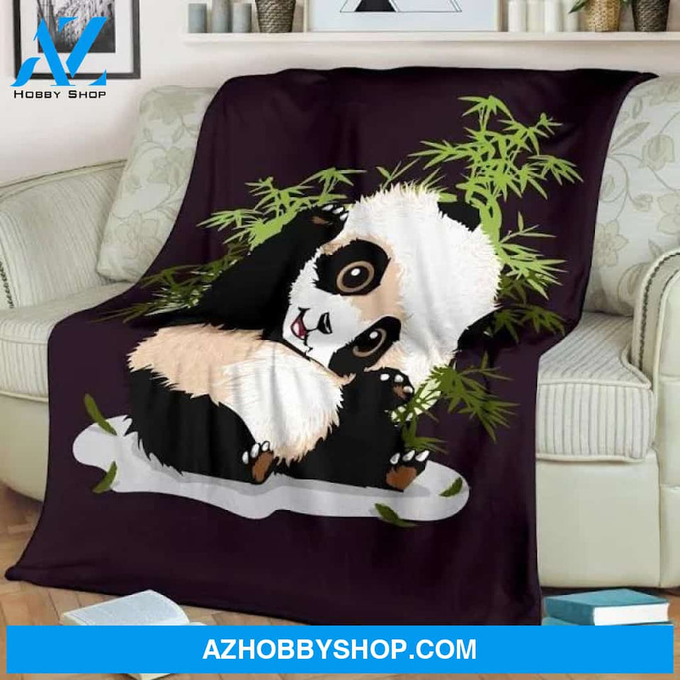 Adorable Baby Panda Lover Home Decoration Fleece Blanket Home Decor Bedding Couch Sofa Soft And Comfy Cozy