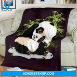 Adorable Baby Panda Lover Home Decoration Fleece Blanket Home Decor Bedding Couch Sofa Soft And Comfy Cozy