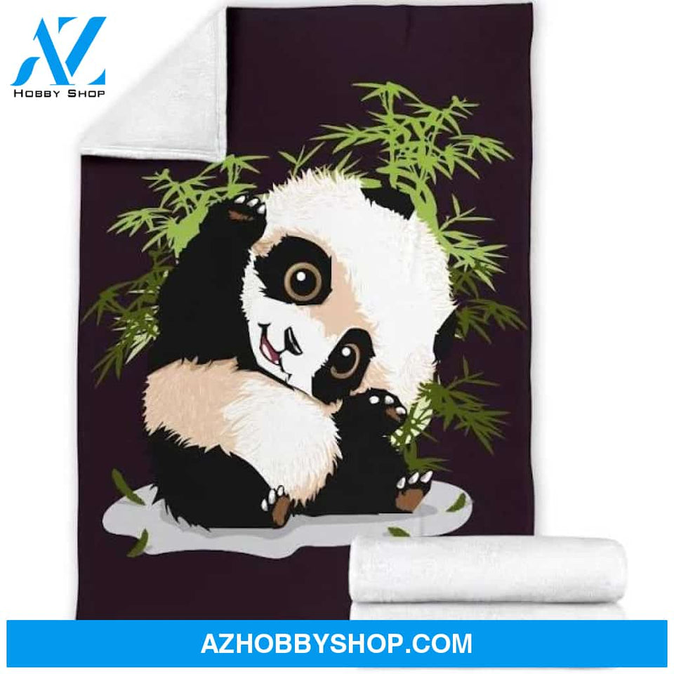 Adorable Baby Panda Lover Home Decoration Fleece Blanket Home Decor Bedding Couch Sofa Soft And Comfy Cozy