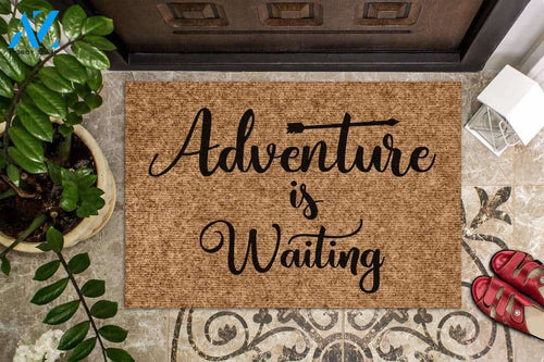 Adventure is Waiting Camping Doormat | Welcome Mat | House Warming Gift