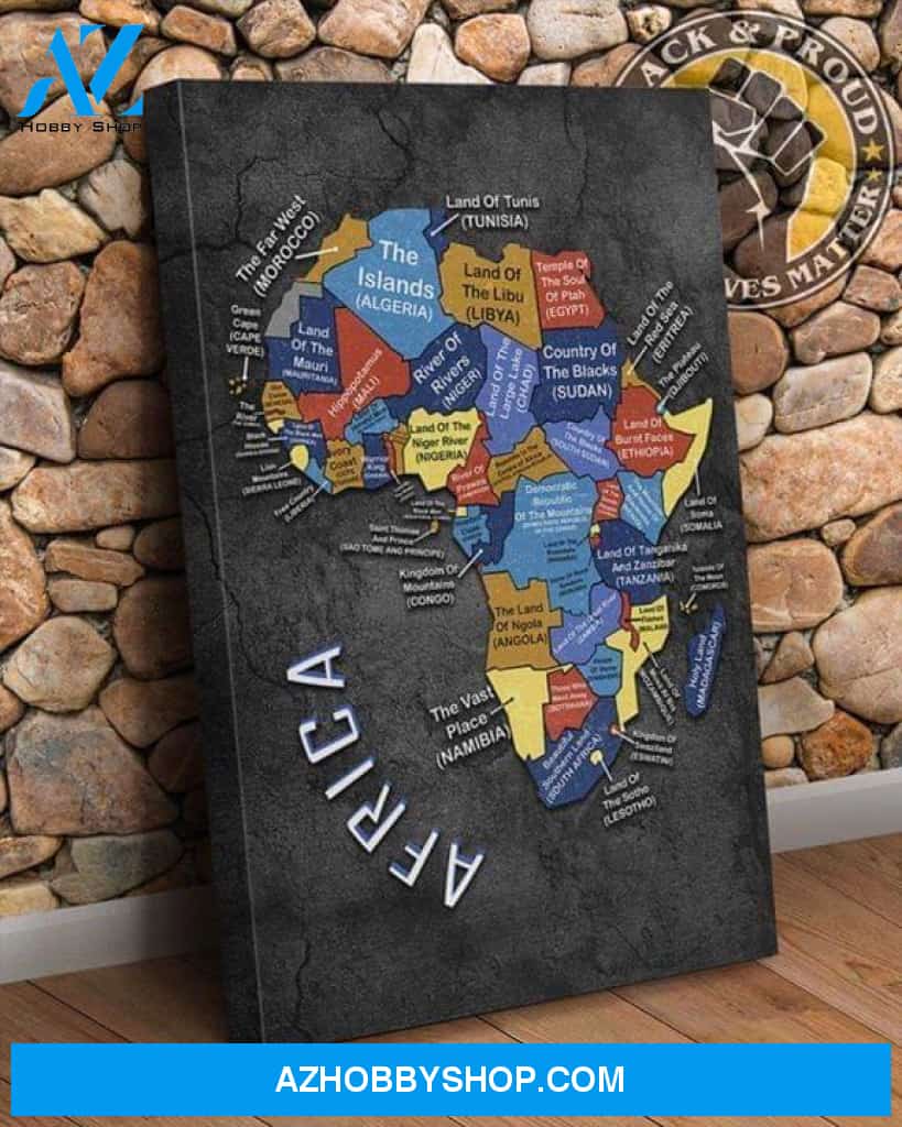 Africa Meaning Of Every Country'S Name Poster Canvas Poster Canvas