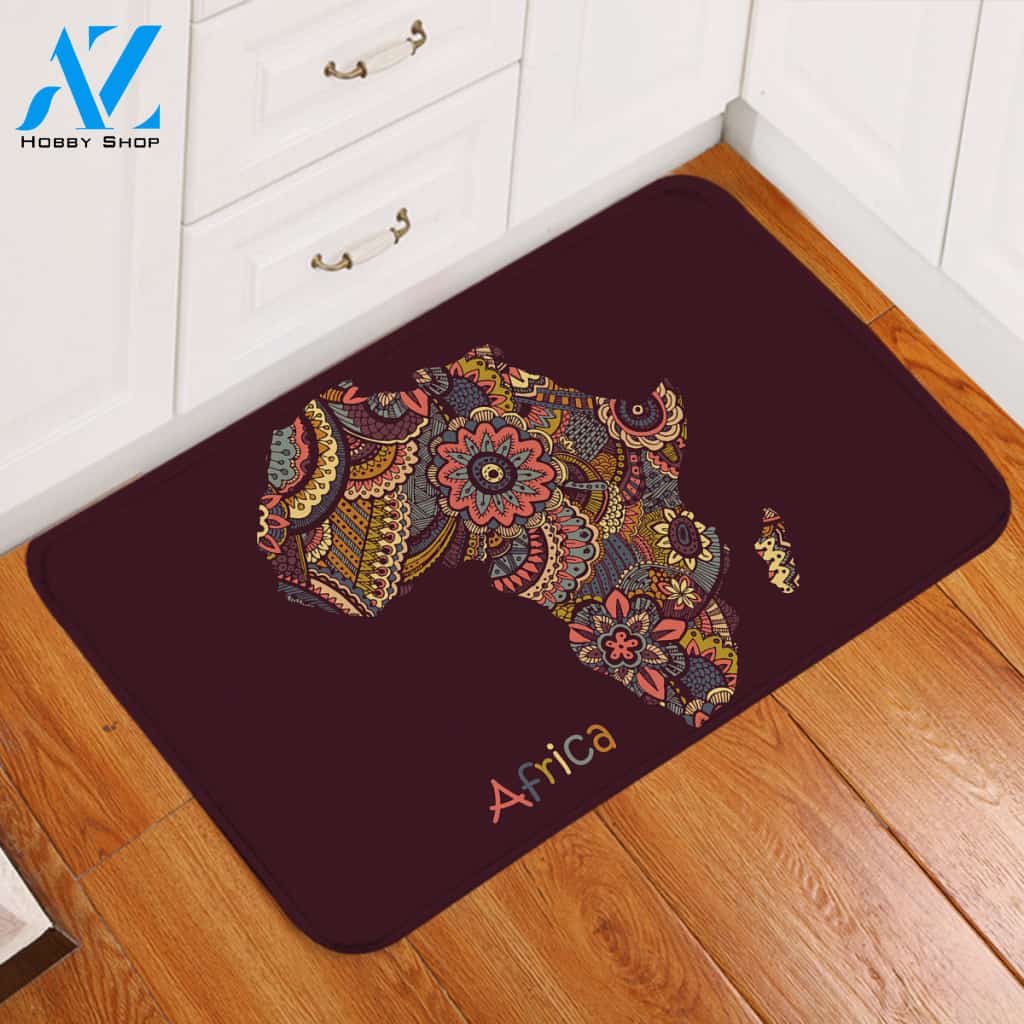 Africa Stylized Continent Door Mat