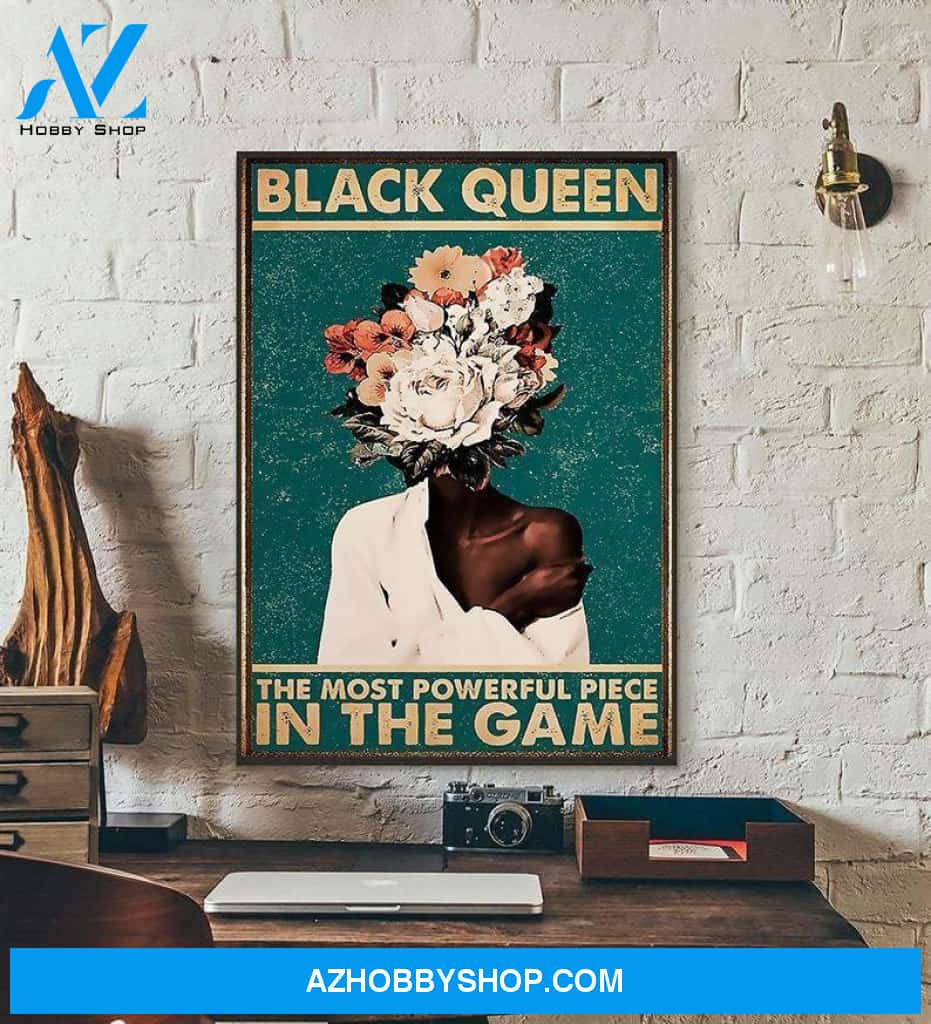 African American Pot Head Poster Black Queen Angel Art Black Women'S Art Black Woman Art Gift Wall Decor Wall Art Poster 24X36 Inches Poster Canvas