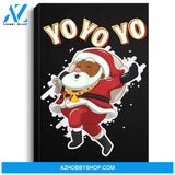African American Santa Claus Black Santa Christmas Canvas Wall Art