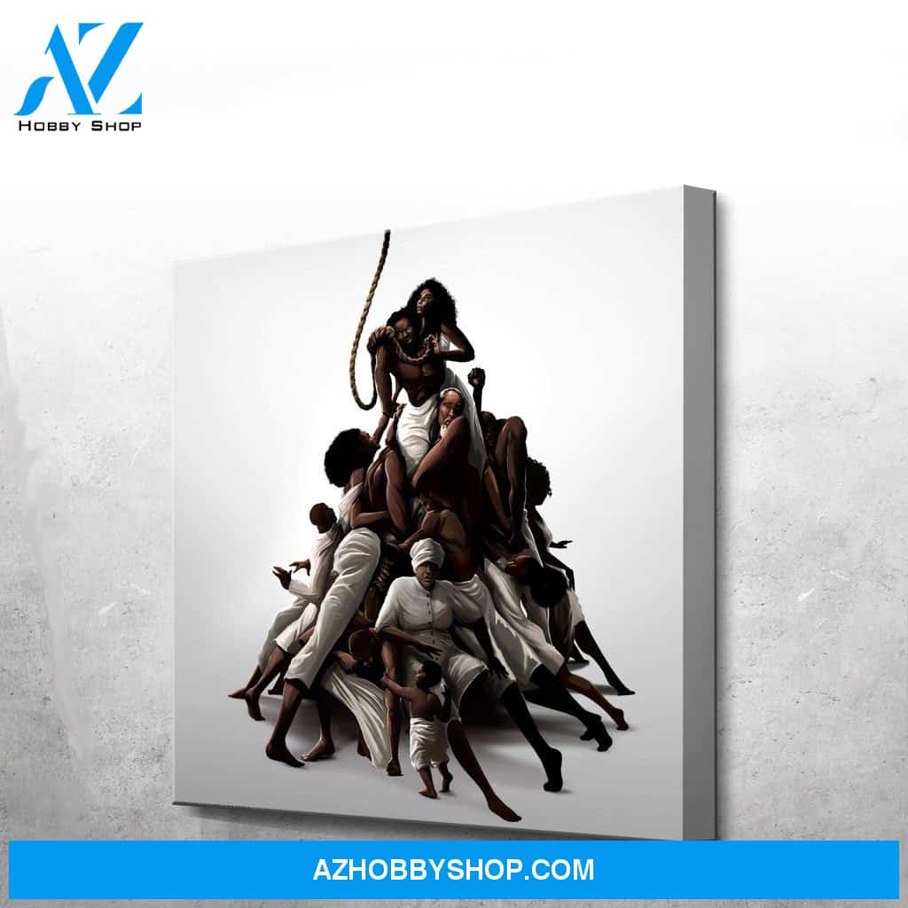 African American Stronger Together Canvas And Poster, Canvas Painting, Wall Decor Visual Art